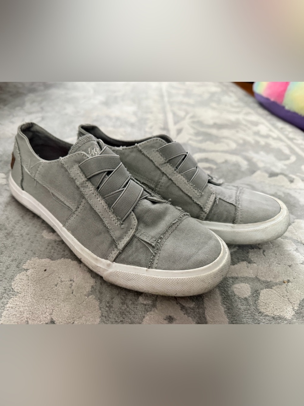 Blowfish Slip-On Canvas Sneakers in Gray